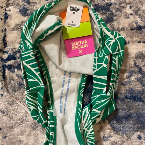 Tabitha Brown - Green and White Bikini Bottom - Picture 3 of 8